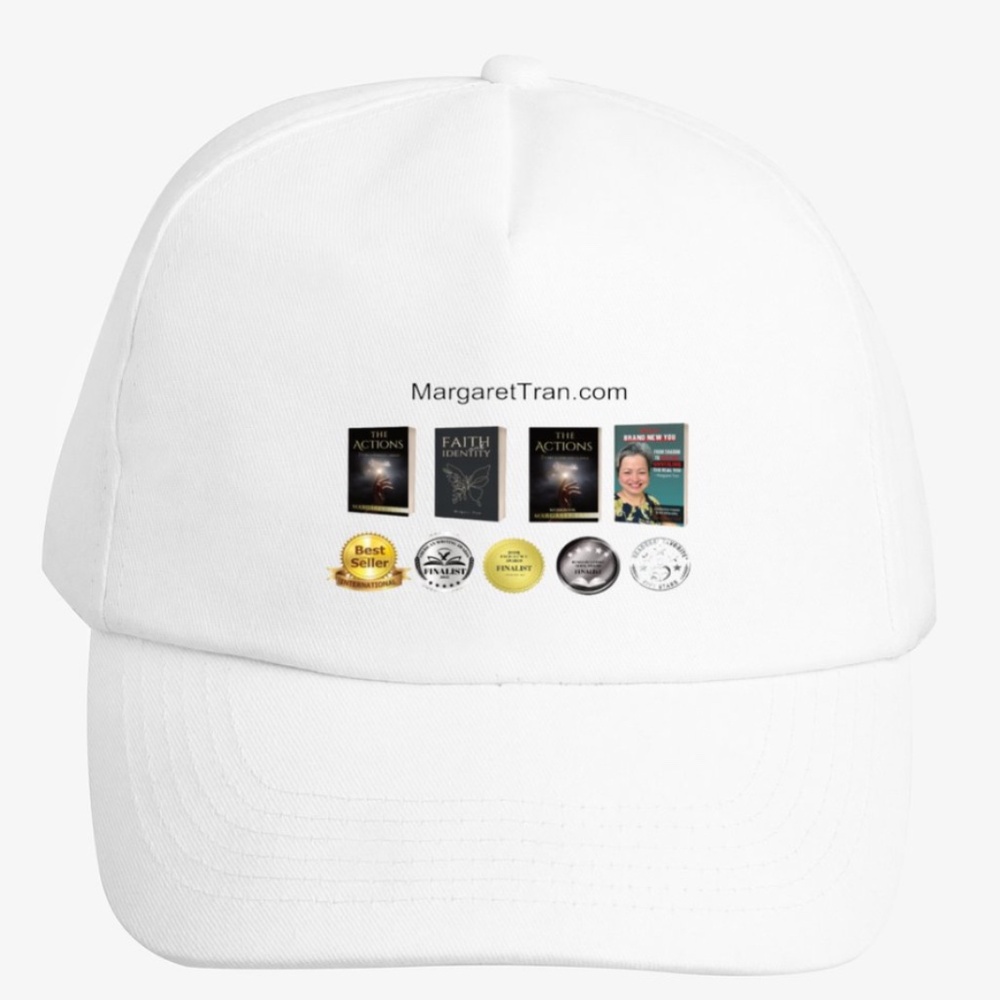 Author’s Books White Baseball Cap